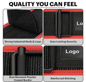 Ceinture de musculation en cuir de vachette épais de qualité supérieure, boucle en acier à double ardillon, ceinture de soutien professionnelle pour la musculation - Product Image 5