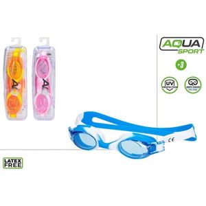 Occhialini da nuoto Aqua Sport per bambini +3, antiappannamento, protezione UV, senza lattice - Product Image 1