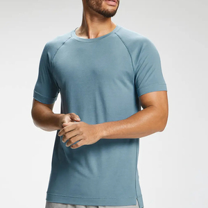 T-shirts pour hommes à manches courtes, coupe régulière, en coton 100% tricoté, respirants et à séchage rapide, personnalisables en couleur, de qualité supérieure - Product Image 4