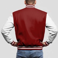 Blouson Bomber Homme Personnalisé, Veste de Baseball Imperméable, Respirante, Coupe-Vent, Col Montant en Laine, Logo Frontal, Coupe Droite, Haute Qualité