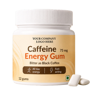 ผู้ผลิตหมากฝรั่งรสกาแฟผสมคาเฟอีนเพิ่มพลังงานแบบ OEM สำหรับแบรนด์ส่วนตัว - Product Image 1