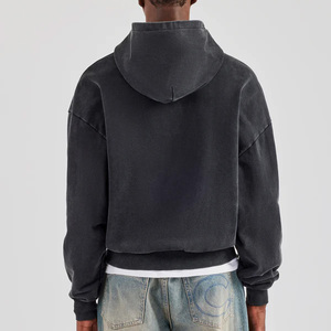 Fabricante de Sudaderas con Capucha Oversize Personalizadas con Lavado Ácido, de Felpa de Algodón de Alto Gramaje con Lavado Vintage, Estilo Streetwear - Product Image 2