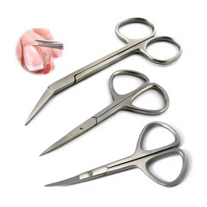 Ciseaux à cuticules professionnels 3 pièces, étanches, écologiques, pour l'art des ongles, coupe-ongles longs, manucure, pédicure, en acier inoxydable - Product Image 1
