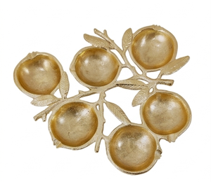 Plateau élégant au design grenade, vaisselle moderne pour la cuisine, plateau de service pour la maison, les mariages, les restaurants et les événements - Product Image 1