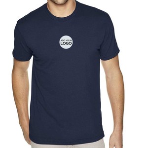 T-shirts en coton/bambou tri-mélange bleu roi avec étiquette logo personnalisée, écologiques, personnalisation couleur et taille - Product Image 4