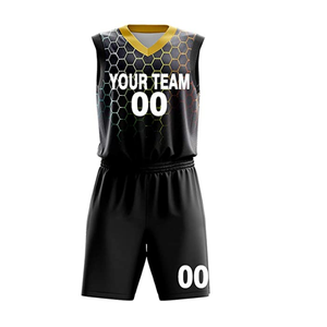 Uniforme de basket-ball personnalisé avec logo, léger, 100 % polyester, vêtements de sport, grandes tailles - Product Image 2