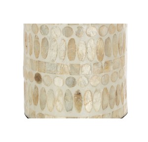Handmade Bohemian Mother of Pearl Tabletop Vase Round Mother of Pearl Design Floral Display - Product Image 4