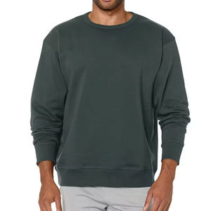 Gym Mens Fleece Crewneck Sweatshirt Thick Loose Fit Soft Basic Pullover Sweatshirt Plus Size Casual Customized Sweatshirts - Product Image 1