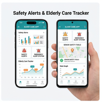 ROYALCRAFT Aplicación de Compañía con IA para el Cuidado de Personas Mayores, Recordatorio de Medicamentos, Alertas de Seguridad, Compatible con Internet