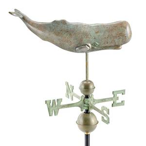 Indicador de Viento con Forma de Ballena, Adorno Metálico para Jardín, Estilo Tradicional, Acabado Pintado, Decoración de Exterior con Forma de Animal - Product Image 6