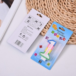 Velas con Números del 0 al 9 de TOOWIN, con Bordes de Colores y Acabado Brillante – Velas de Dibujos Animados sin Humo para Niños - Product Image 3