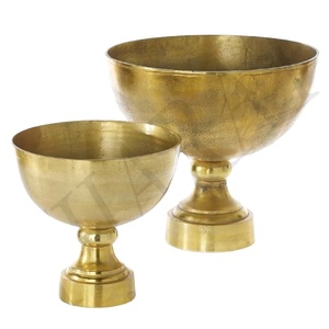 Industrie Tendance Métal Décoration De Mariage En Gros Fleur Vase Maison Hôtel Décoration Or Fini À La Main avec Logo Personnalisé - Product Image 1