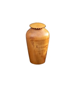 Urna Toscana golpeada a mano de madera, el mejor acabado, nuevo diseño, cenizas funerarias creativas de moda, tarro de decoración de exhibición votiva - Product Image 1