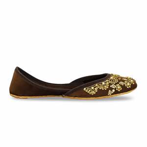 Marrón EC8534 Fancy Khusa Flats - Product Image 4