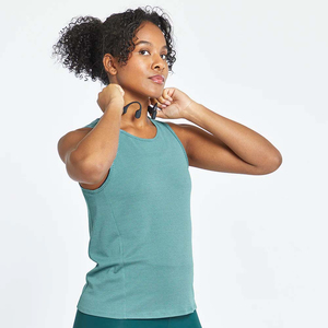 Débardeur tricoté confortable et respirant pour femme, haute qualité, vente en gros OEM, logo personnalisé, tenue de sport et yoga d'été, multicolore - Product Image 6