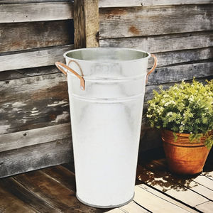 Jardinière en métal galvanisé pour fleurs, design vintage, suspendue et légère, durable, pour usage en jardin - Product Image 3