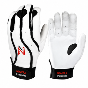 NOVERA INDUSTRIES Custom Logo <b>Baseball</b> Batting <b>Gloves</b>-OEM Service Premium Leather Breathable Durable Left/Right Hand Hook Loop - Product Image 6