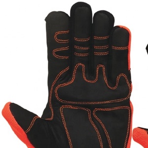 Guantes de cuero sintético de seguridad para manos industriales de alta resistencia de Pakistán, guantes de seguridad impermeables antideslizantes para mecánico con agarre de punto - Product Image 4