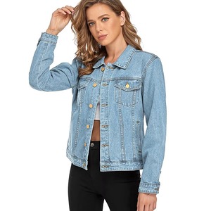 Veste en jean pour femme, style ajustable, respirante, en coton, veste décontractée tendance, fournisseur OEM, fabriquée au Pakistan - Product Image 1
