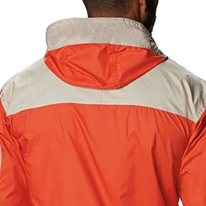 <b>Men's</b> Hooded Color Blocking Windproof Polyester/Nylon Windbreaker <b>Jacket</b> Autumn Outdoor Wear <b>Half</b> <b>Zip</b> Closure Regular Fit High - Product Image 6