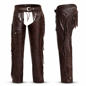 Polainas Completas de Equitación de Calidad Prémium con Chinks en Cuero Genuino de Vaca Se Acepta Personalización en Color y Tallas - Product Image 4