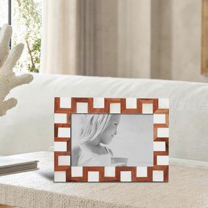 Artesanía para el Hogar, Hecho a Mano, Incrustaciones de Hueso y Madera en Color Marrón y Blanco, Colección Escher Cube, Decoración Vintage para Mesa/Pared - Product Image 2