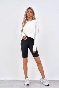Fabricant de sweat-shirts pour femmes en gros, OEM, logo personnalisé, broderie personnalisée, sweat-shirt en molleton de coton de qualité supérieure à col rond - Product Image 4