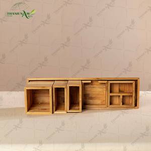 Juego de Accesorios de Baño de Bambú Prensado, Almacenamiento Ecológico de Lujo para Baños Modernos - Product Image 6