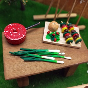 Miniature <b>Doll</b> House Cooking Set Simulation Spotted Pot Model Decor Scale 1:12 Display Gift for Age 14+ - Product Image 6