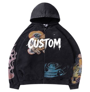 Sudadera con Capucha Lisa al por Mayor, Sudadera Oversize de Algodón para Impresión Personalizada, Bajo MOQ, Suministro de Fábrica - Product Image 5