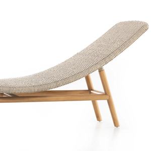 Hans Modern Portable Sun Lounger with Solid Teak Wood Frame and Rattan Wicker Natural Color for <b>Outdoor</b> Use in Hotel & Villa - Product Image 3