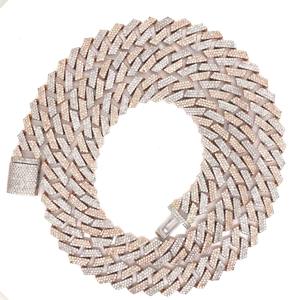 925 Sterling Silver Moissanite Cuban Chain GRA Certified Custom <b>Statement</b> Fashion Jewelry <b>Necklace</b> - Product Image 1