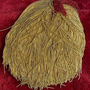 Navia Luxury Gold Check Purl Bullion French Wire Rough Gold Purl Bullion Gold Work French Coil Water Resistant Eco-Friendly - Product Image 1