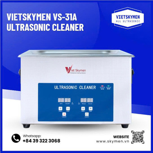 Nettoyeur à ultrasons VietSkymen 6,5 L avec chauffage 180 W, machine de nettoyage sonique en acier inoxydable SUS304 pour laboratoire dentaire et bijoux VS-31A - Product Image 6