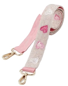 สายกระเป๋าลูกปัดเม็ดหัวใจแบบแข็งสำหรับกระเป๋าเครื่องประดับแฟชั่น - Product Image 1