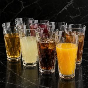 Twister <b>Glasses</b> <b>Plastic</b> 300ml Unbreakable Premium Quality Unisex Hand Wash Only Pack of 6 - Product Image 5