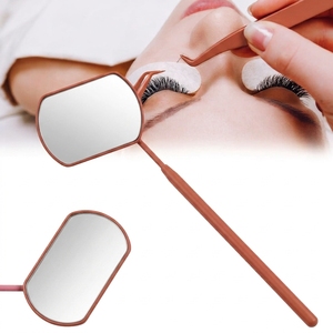 Professional Square Eyelash Extension <b>Mirror</b> Wide Angle Lash Inspection <b>Mirror</b> Stainless Steel Beauty Salon <b>Makeup</b> <b>Mirror</b> Tool - Product Image 4
