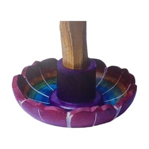 Quemador de incienso de esteatita de forma redonda circular de alta calidad, brillo Natural con materiales de marca para fines religiosos - Product Image 4
