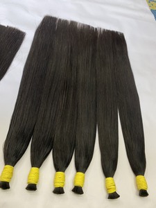 Human Hair Bulk Super Double Drawn Remy Extensions Vietnamese Hair <b>Hot</b> Selling Product Brown Bleaching Blonde Weaving - Product Image 2