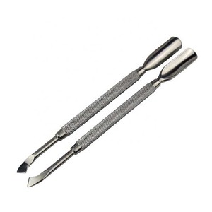 Double End Cuticle Pusher Stainless Steel Nail Grooming <b>Tool</b> For Manicure And <b>Pedicure</b> Services - Product Image 6