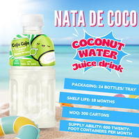 Cojo Cojo 320ml Boisson Saveur Noix de Coco avec Nata de Coco Grossiste Marque Privée Échantillon Gratuit OEM ODM ISO