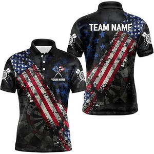 เสื้อดาร์ทสั่งทำขายส่ง ผ้าโพลีเอสเตอร์ แห้งเร็ว ระบายอากาศได้ดี พิมพ์ลายแบบซับลิเมชั่น สำหรับเสื้อทีมสโมสร - Product Image 3