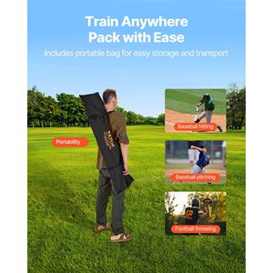 Rete da allenamento per calcio 8x8 piedi senza nodi, per tiro a segno, con 6 tasche bersaglio e cinghie - Product Image 6