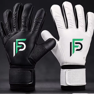 Gants de gardien de but de football professionnels unisexes - Caoutchouc antidérapant, fermeture à boucle, protection des doigts et du pouce pour l'entraînement - Product Image 1