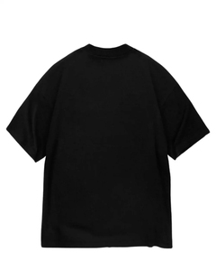 T-shirt en coton uni surdimensionné pour homme, manches courtes, col rond, coupe décontractée, tricot jersey, style uni teint - Product Image 4
