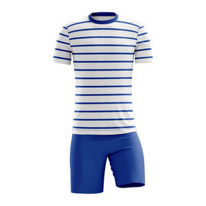 Maillot de football personnalisé unisexe, kit de sublimation, maillot de foot 100% polyester, séchage rapide, uniforme d'équipe en gros avec logo et nom - Product Image 1