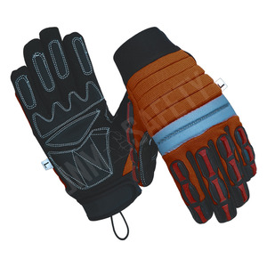 ถุงมือกันกระแทกสำหรับงานหนัก ทนทาน ปลอดภัย สำหรับงานอุตสาหกรรมน้ำมันและก๊าซ ทำจากหนังสังเคราะห์ ยี่ห้อ Amara - Product Image 6