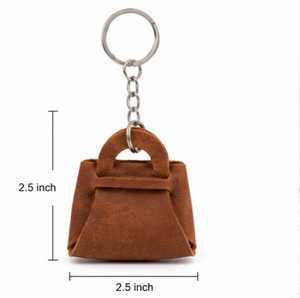 Mini PU <b>Leather</b> Handbag Keychain Purse <b>Key</b> Ring Bag Charm Cute <b>Key</b> Holder for Gift and Bag Accessory For Women - Product Image 6