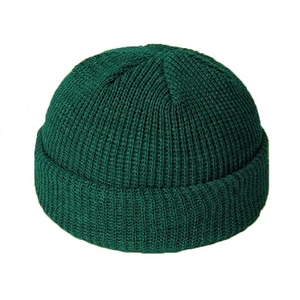 Gorro de Punto Rojo Sólido 100% Acrílico, Casual de Invierno para Adultos, 58-60CM, Unisex, para Exteriores - Product Image 3