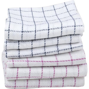 Toallas de cocina a cuadros con tejido de gofres de algodón orgánico 100%, toallas de cocina Súper suaves y súper absorbentes de 13x28 pulgadas - Product Image 2